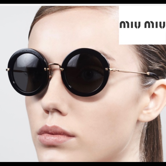 Miu Miu Accessories - Miumiu round sunglasses